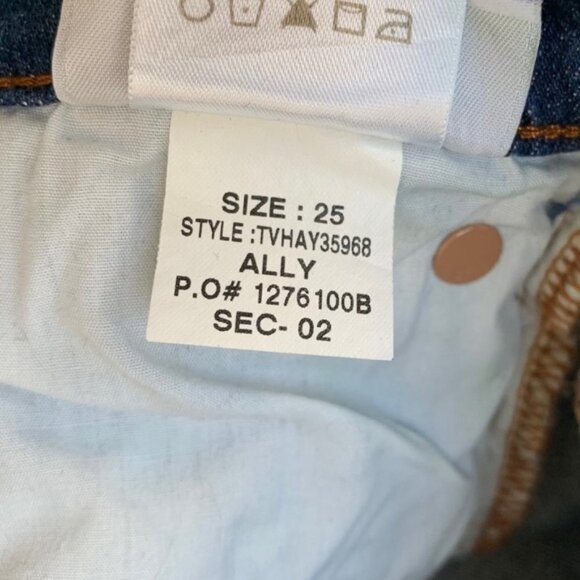 Joe's Jeans Women's Skinny Jeans Icon Ally Raw Hem Denim Indigo blue Size 25 - Picture 15 of 16